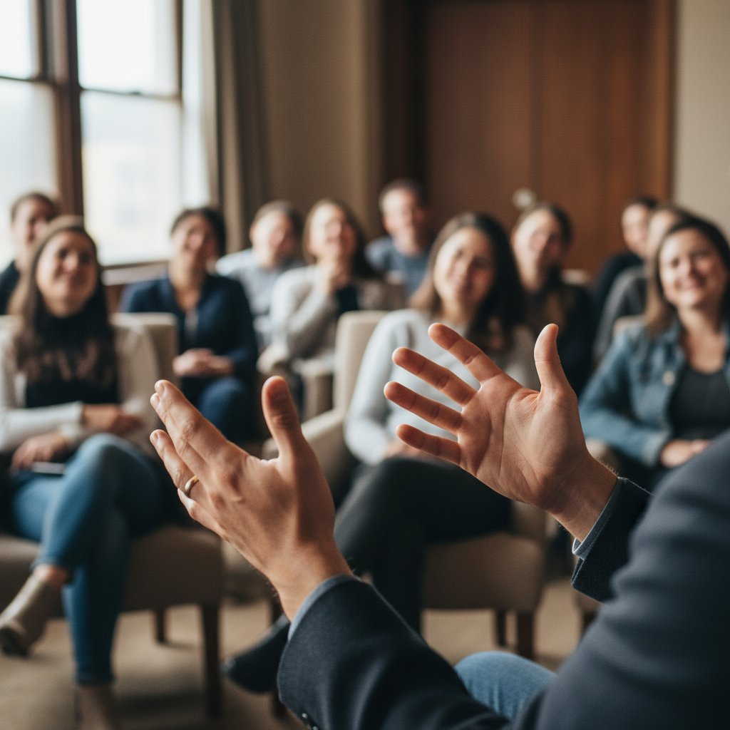 Public speaking course session